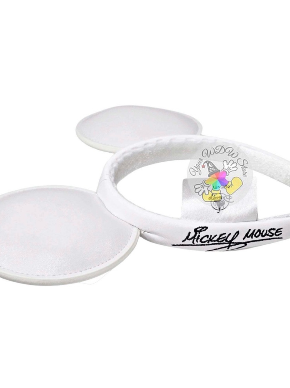 Disney White Mickey Mouse Ear Headband